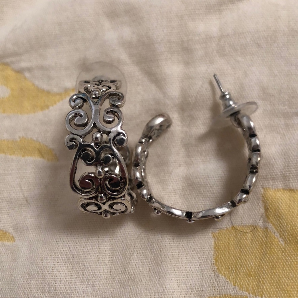 Silver Hoop Earrings